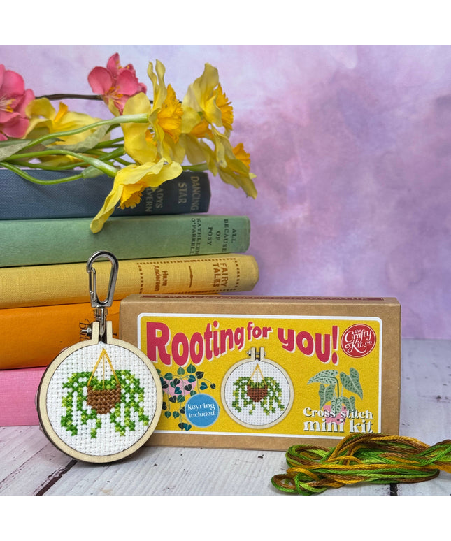Rooting for You! Mini Matchbox Broderingssett