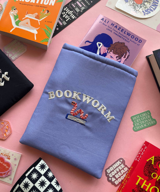 Bookworm Brodert Bokomslag / Booksleeve