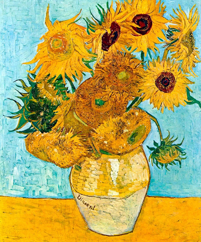 Van Gogh's Sunflower Mini Matchbox Broderingssett