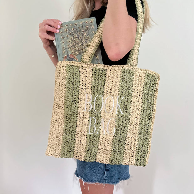 <h2>Straw Book Bag</h2>