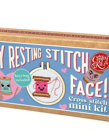 My Resting Stitch Face! Mini Matchbox Broderingssett