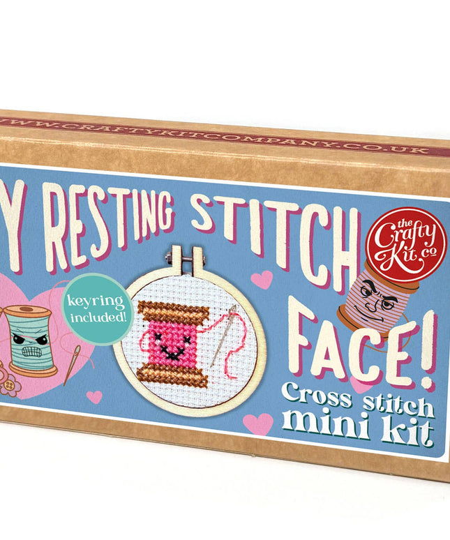 My Resting Stitch Face! Mini Matchbox Broderingssett