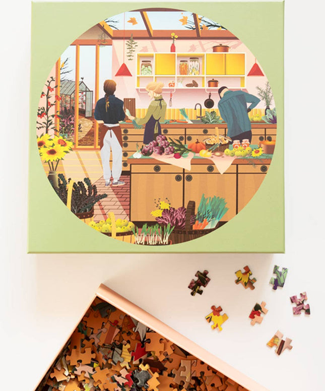 Rundt Puslespill | Fresh From The Garden | 1000 Brikker