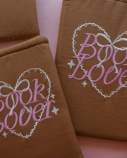 Book Lover Brodert Bokomslag / Booksleeve