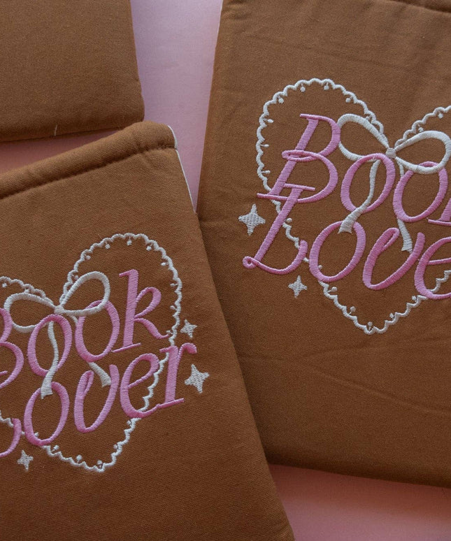 Book Lover Brodert Bokomslag / Booksleeve