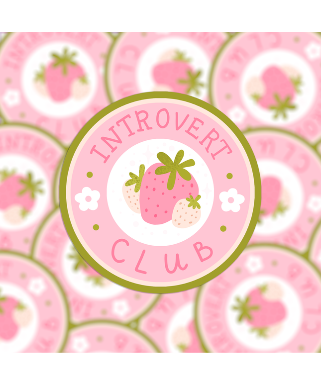 Vinyl Klistremerke | Introvert Club