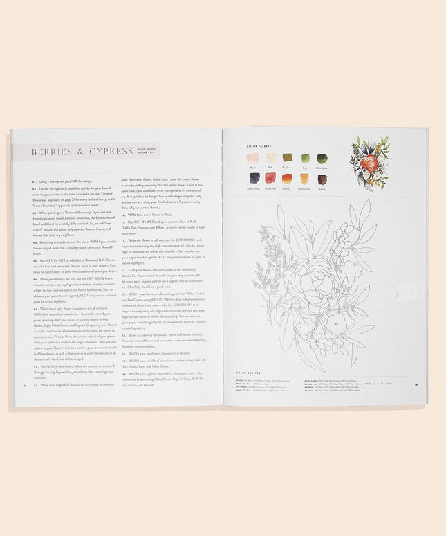 Watercolor Workbook: 30-Minute Beginner Projects | Akvarell Malebok for Voksne