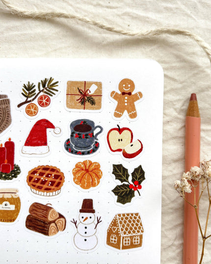 Klistremerkeark | Warm Wishes | A6