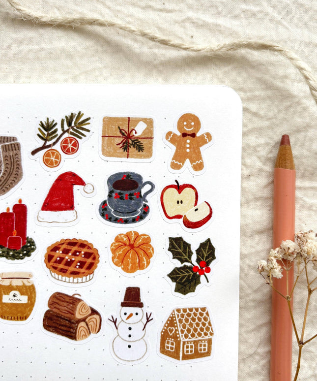 Klistremerkeark | Warm Wishes | A6