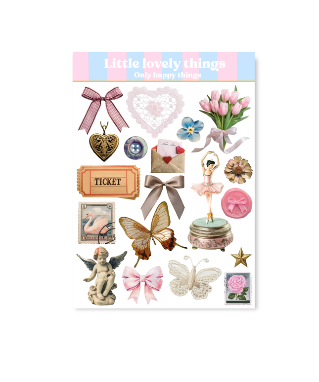 Klistremerkeark | Little Lovely Things | A6