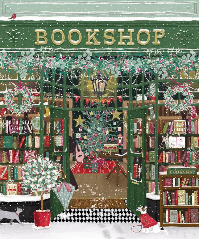 Puslespill | 1000 Brikker | Christmas Bookshop | Firkantet Puslespill