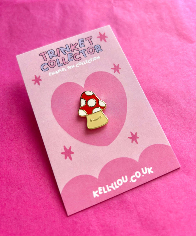 Toadstool Cutie - Mini Enamel Pin