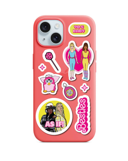 Klistremerkeark | 90's Girl Clueless, Britney, Paris Hilton | A5