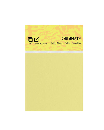 Golden Dandelion Palette Collection Sticky Notes 75mm 100ark