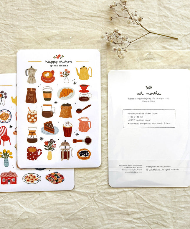 Klistremerkeark | Winter Baking | A6
