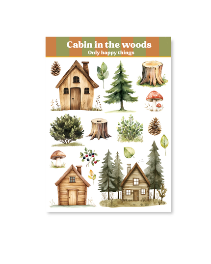 Klistremerkeark | Cabin in The Woods | A6