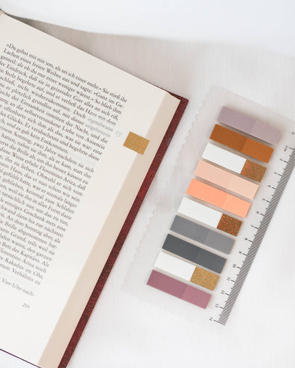 Golden Autumn Glow Sidemarkører | Selvklebende notislapper | Klistrelapper