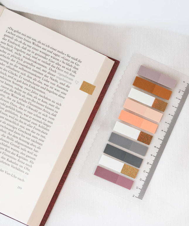 Golden Autumn Glow Sidemarkører | Selvklebende notislapper | Klistrelapper