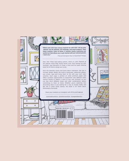 Color At Home- A Young House Love Adult Coloring Book | Fargeleggingsbok for Voksne
