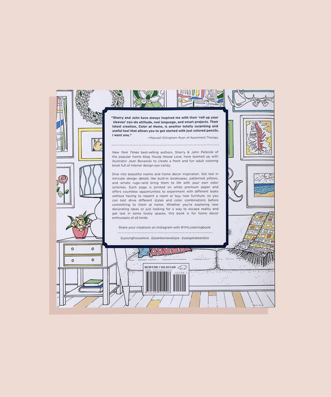 Color At Home- A Young House Love Adult Coloring Book | Fargeleggingsbok for Voksne