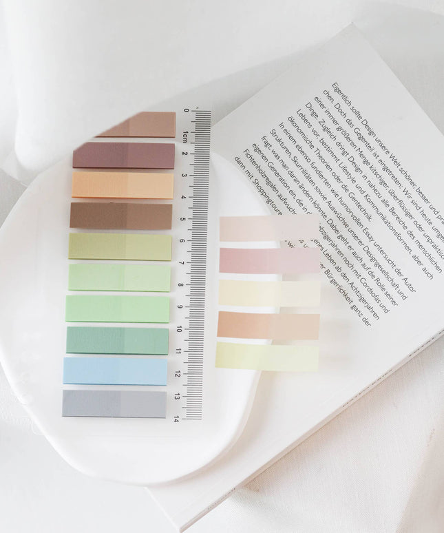 Meadow Mist Index Gjennomskinnelige selvklebende notislapper | Sidemarkører | Klistrelapper