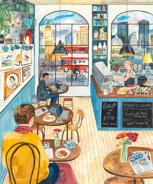Puslespill 1000 Brikker - London Cafe