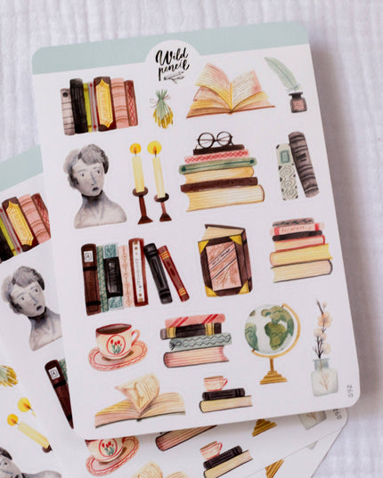 Klistremerkeark | Bookshelf