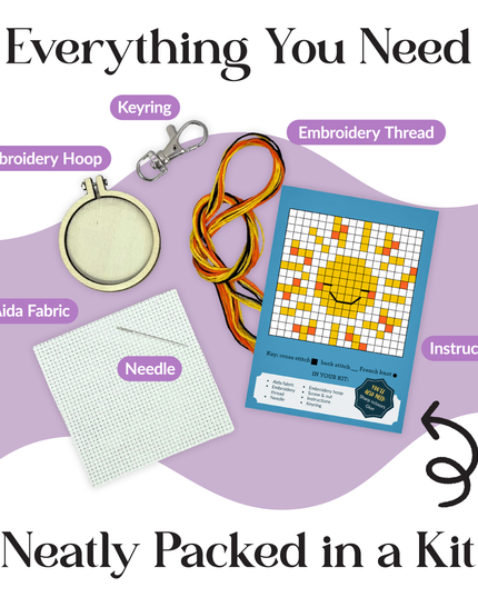 You are my Sunshine Mini Matchbox Broderingssett