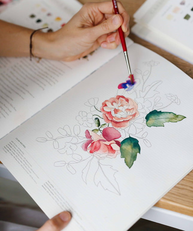 Watercolor Workbook: 30-Minute Beginner Projects | Akvarell Malebok for Voksne