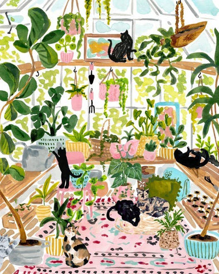 Puslespill 500 Brikker - Botanist Cats