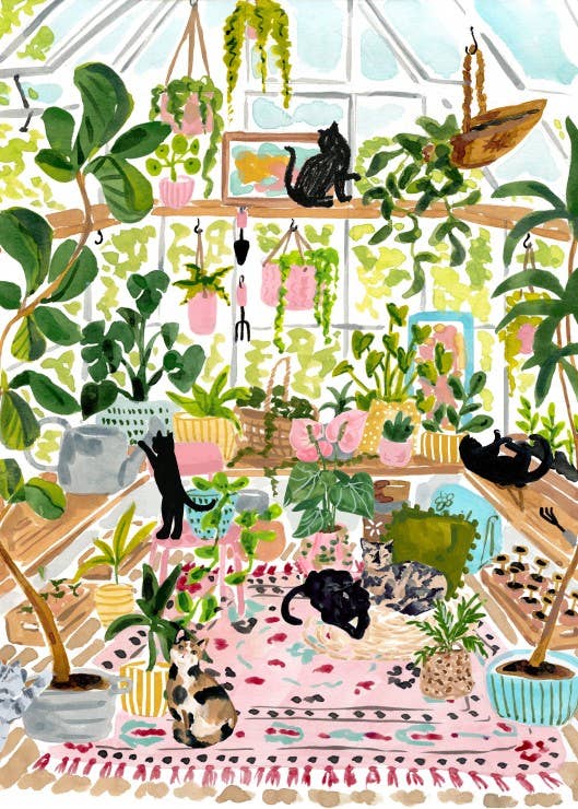 Puslespill 500 Brikker - Botanist Cats