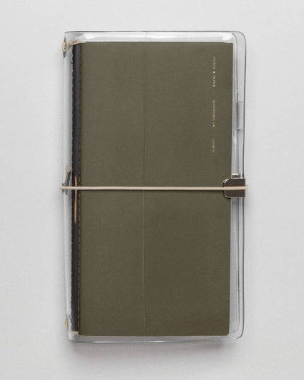 Forhåndsbestilling: Clear Vinyl Travel Notebook Cover | Gjennomsiktig Notatbok-cover | A5 Slim