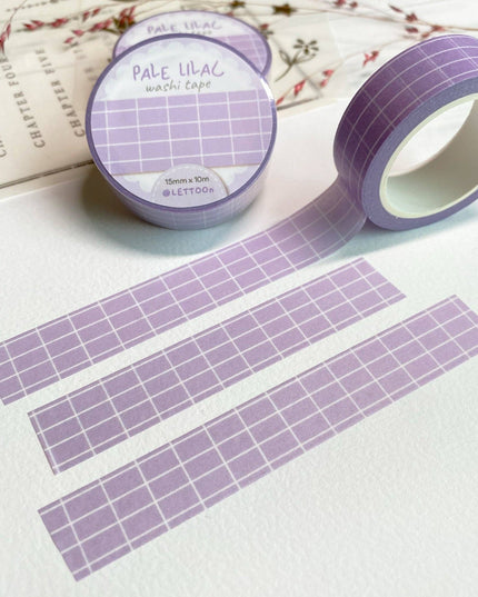 Washi Tape | Pale Lilac Grid