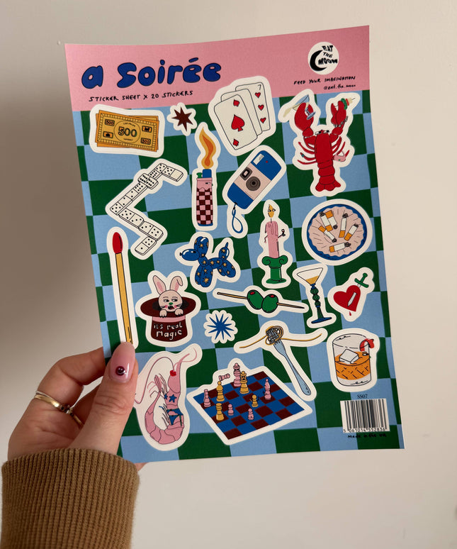Klistremerkeark | A Soireè | A5