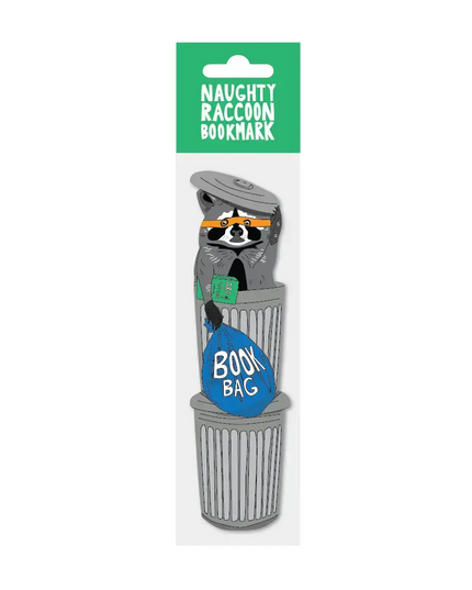 Bokmerke | Naughty Book Loving Raccoon (det er die cut!) LIMITED