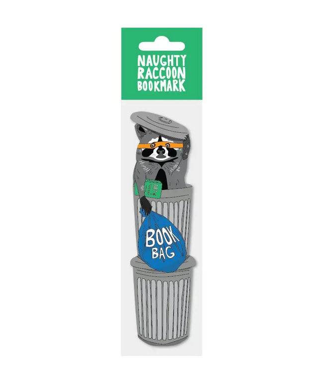 Bokmerke | Naughty Book Loving Raccoon (det er die cut!) LIMITED