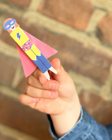 Lag Din Egen Superhelt Tredukke | DIY Hobbysett For Barn