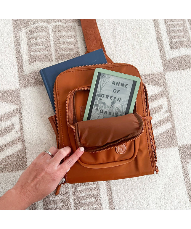 The Bookish Crossbody: Cinnamon