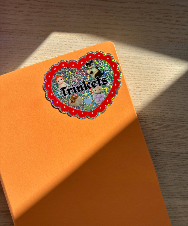 Trinkets Glitter Vinyl Klistremerke