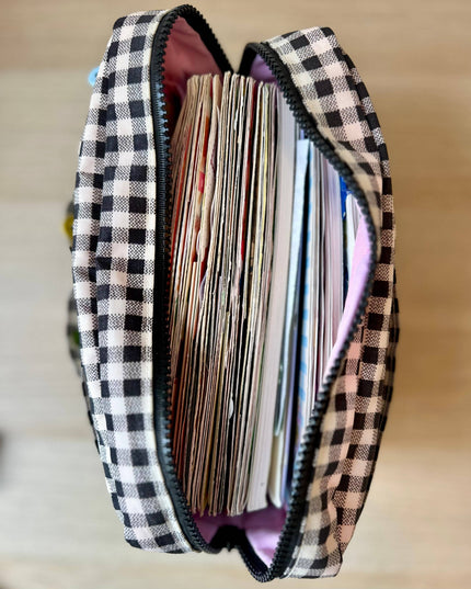 Gingham Journal Pouch | Journaling Veske