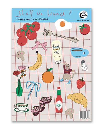Klistremerkeark | Shall we Brunch? | A6