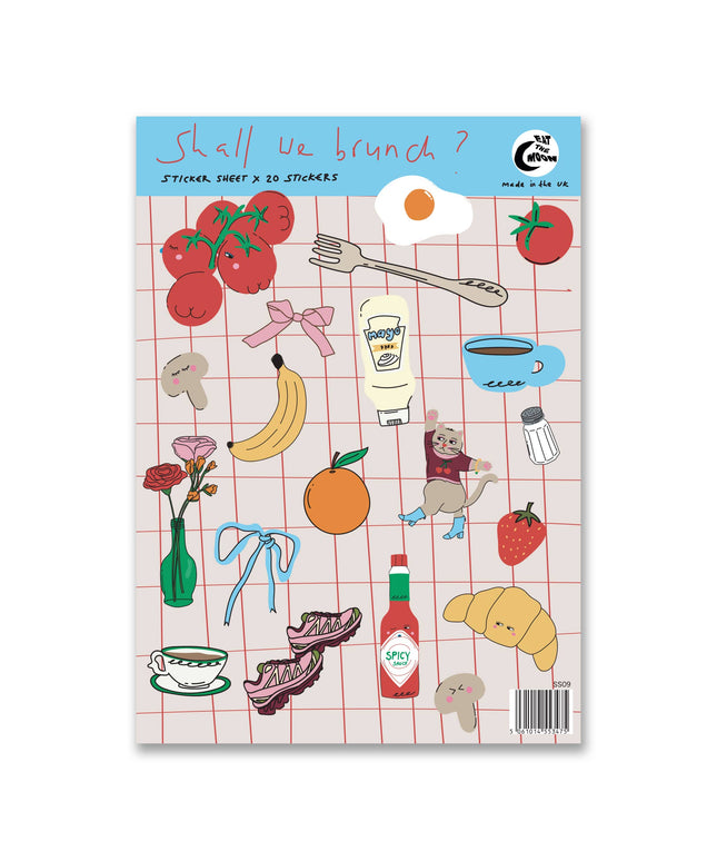 Klistremerkeark | Shall we Brunch? | A6