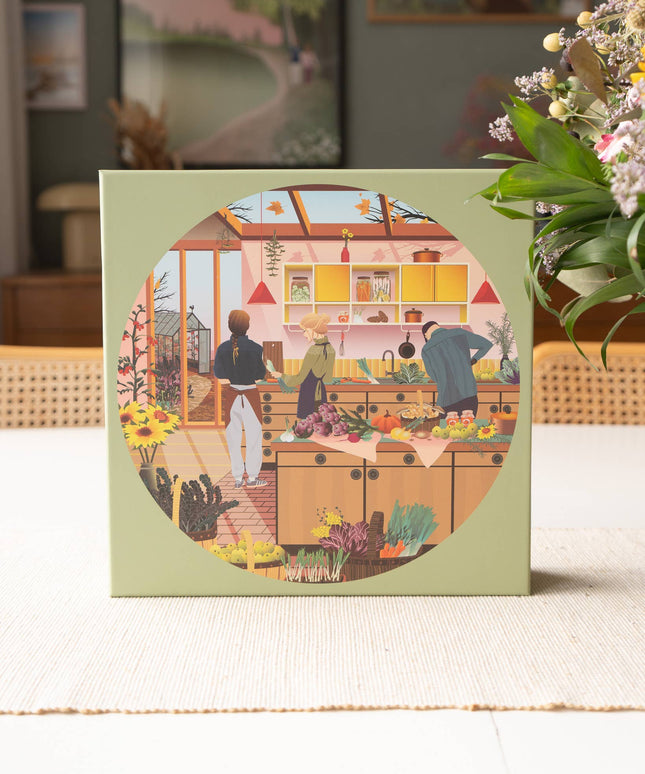 Rundt Puslespill | Fresh From The Garden | 1000 Brikker