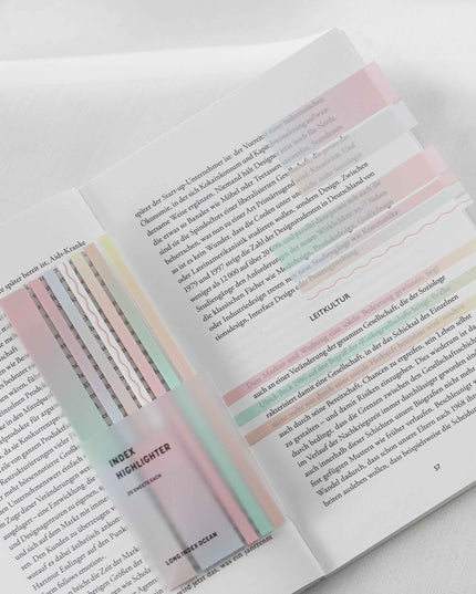 Peach yellow | Gjennomsiktige klebestriper – langt design |  Selvklebende notislapper