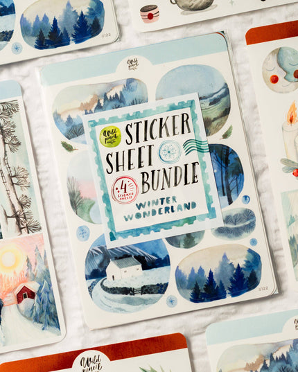Klistremerkeark 4pk | Bundle — Winter Wonderland