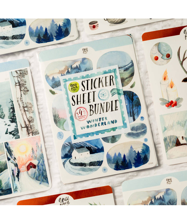 Klistremerkeark 4pk | Bundle — Winter Wonderland