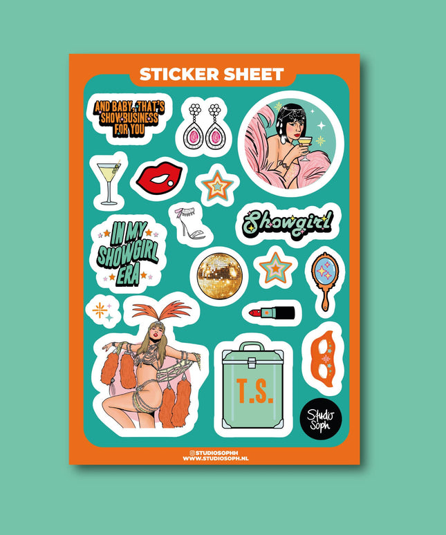 Klistremerkeark | Life Of A Showgirl | A5