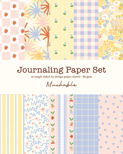 Journaling Papir | 10 ark | A5