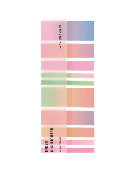 Rose twilight | Gjennomskinnelige selvklebende notislapper | Sidemarkører | Klistrelapper