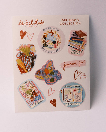 Vinyl Klistremerkeark | Girlhood Collection